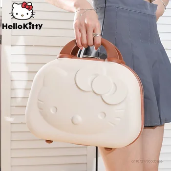 Sanrio Hello Kitty Caz Care Transportă Caz De Stocare De Desene Animate Sac Portabil De Mare Capacitate Cu Fermoar Mini Valiza De Călătorie Y2k Fată Drăguț Cadou