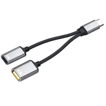 2 in 1 USB de Tip C Cablu 60W PD Încărcare Rapidă OTG Adaptor Convertor de Date de Sincronizare Multifunctionala Pentru Laptop Telefon Mobil Tablet