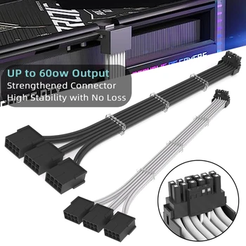 Braideds Cablu Extender cu Unghi de 90 Grade Viteza Mare Putere Grafică Adaptor pentru 3090ti & 4090 Serie
