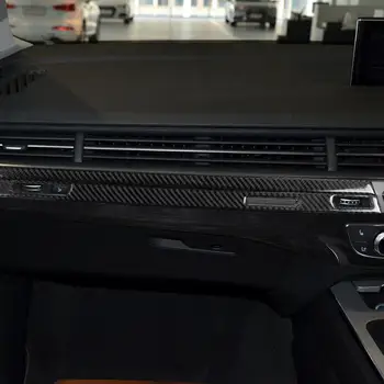 Ușor de Instalare de Înlocuire Fibra de Carbon de Bord Tapiterie pentru Noul Audi Q7 SQ7 4M 2016-2019 Chiar Mașina