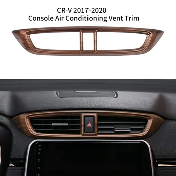 Masina Centrală de Aer Condiționat Vânt Priza de pe Panoul de Bord Autocolante Piersici Cereale Lemn Slefuit Pentru Honda CR-V CRV 2017-2020