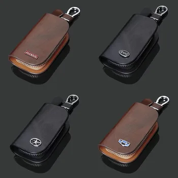 De înaltă calitate Bărbat Femeie Universal Pentru Ford Key Cover din Piele cheie de la Distanță Masina de caz portofel Protector cu logo-ul auto accesorii