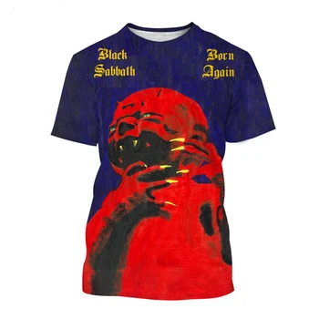 Trupa britanica Black Sabbath 3D de Vară pentru Bărbați Hip-hop Print Cool tricou Unisex Rock Punk cu mânecă Scurtă de Moda de Top Casual Trupa britanica Black Sabbath 3D de Vară pentru Bărbați Hip-hop Print Cool tricou Unisex Rock Punk cu mânecă Scurtă de Moda de Top Casual 3