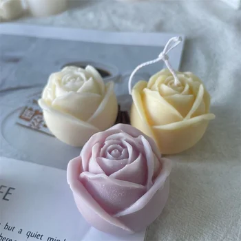 3D Rose Flori Lumânare Mucegai Silicon DIY Flori Tort Fondant Săpun Mucegai Jeleu de Ciocolata de Copt Provizii pentru Ziua Îndrăgostiților Decor