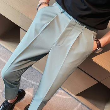 De Vară elegant Pantaloni Trunchiate: Solid de Culoare, Casual si Confortabil, Glezna-Lungime cu Talie Elastic