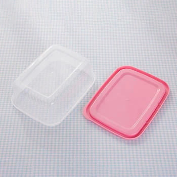 1 buc 350ml Mini Plastic mai Clare Dreptunghiulară Alimentare Container Bucatarie masa de Prânz Cutie Sigilat Cutie Pentru Frigider, cuptor cu Microunde