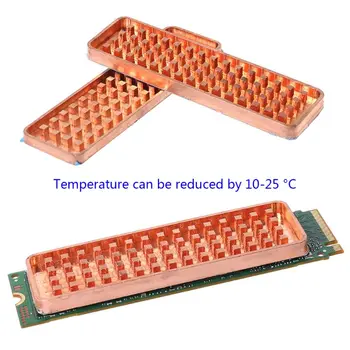Cupru NVME unitati solid state M. 2 radiatorul 2280 SSD Foaie de Metal Conductivitate Termică Silicon Wafer de Răcire Ventilator Radiator M2