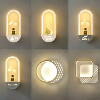 LED lampă de perete simplu, modern, creative living, dormitor pat de fundal de perete accesorii decor balcon culoar de iluminat