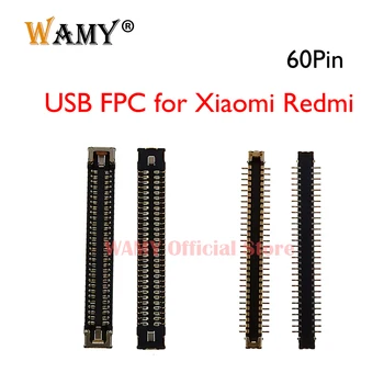 2-5Pcs 60pin USB de Încărcare de Andocare Port FPC ConnectorFor Xiaomi 9 SE Pro/10 Lite /10T Pro /Km 11 Ultra /11 Pro /Redmi K30S K30