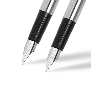 Negru mat Stilou Extra - Fine de Metal Peniță 65 Serie de Cerneală Stilou Toate Otel/ Mat pentru Birou de Afaceri Scris de Semnătură