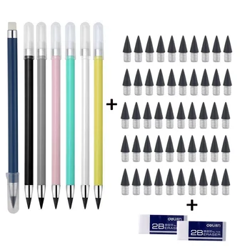 24-50PCS/Set Nelimitat de Gumă de Creion Peniță Set Veșnică Creioane de Artă Schiță, Tablou Instrumente de Proiectare Rechizite Școlare Papetărie