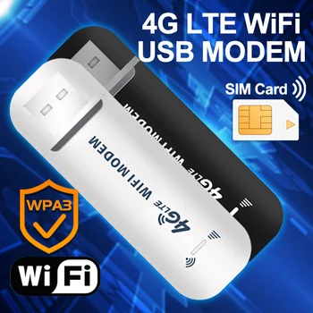 NOUL Wireless WiFi 4G LTE Portabil Router de 150Mbps USB Dongle Stick Modem de Bandă largă Mobilă Sim Adaptor de Card MU-MIMO Biroul de Acasă