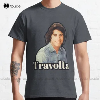 Travolta John Travolta, Olivia Newton John Clasic T-Shirt, Tee Shirts Mens Personalizate Aldult Teen Unisex Digital De Imprimare Tricouri