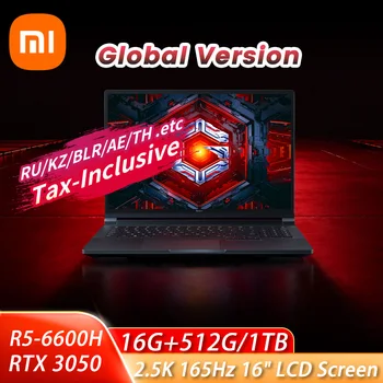 Xiaomi Redmi G Pro Joc Laptop 2022 AMD Ryzen 5 6600H RTX 3050 GPU 16GB RAM 512GB/1TB SSD 2.5 K 165Hz Gaming Notebook