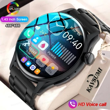 NFC Bluetooth Apel Ceas Inteligent Bărbați 1.43 inch Ecran AMOLED de Ritm Cardiac de Oxigen din Sange Smartwatch Femei IP68 Impermeabil Ceasuri 2023