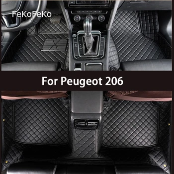 FeKoFeKo Personalizate Auto Covorase Pentru Peugeot 206 206SW 206Hatchback 2 Volumi Picior Coche Accesorii Covoare