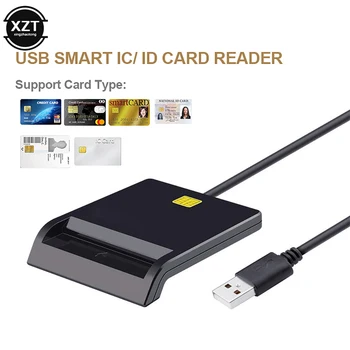 X01 USB Smart Card Reader Pentru Carduri Bancare IC/ID Cititor de carduri EMV pentru Windows 7 8 10 sistem de OPERARE Linux USB CCID ISO 7816 pentru banca Impozit