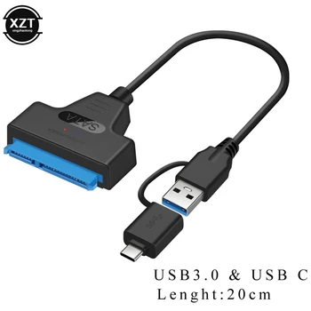 USB SATA 3 Cablu Sata la USB 3.0 Adaptor Suport pentru Extern de 2.5 Inch SSD HDD Hard Disk Serial ATA 22 Pin Sata III Converter