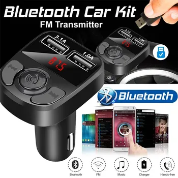 Bluetooth FM Transmitator FM MP3 player, Modulatorul Wireless Handsfree Receptor Audio Dual USB Încărcător A27 зарядное устройство