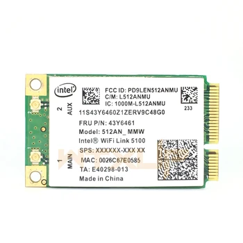 5100AGN 512AN_MMW Wireless 2.4 G 5G 300Mbps Mini PCI-E WIFI LAN CARD pentru Lenovo Y450 Y450A G450 G450L G450A G450LX K29 INTEL 5100