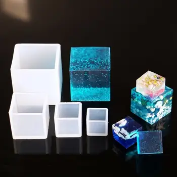 Metru Cub Forma de Silicon Mucegai Pandantiv Bijuterii DIY Rășină de Turnare Mucegai noi