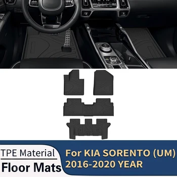 Pentru KIA SORENTO (UM) 2016-2020 Auto Covorase Toate-Vreme TPE Covorașe Inodor Pad Tava Mat Accesorii de Interior