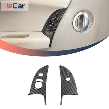 JeCar Fibra De Carbon Auto Comutator Ușă Panou De Control Decorare Autocolant Capac Capitonat Pentru Jeep Liberty 1999-2007 Interior Semifabricate