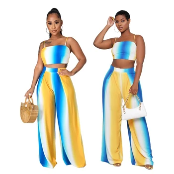 Moda Rochie Maxi 2022 Nou Africane Rochii pentru Femei Bazin Riche Haine Vestidos Dashiki Petrecere de Vacanță 2 buc Pantaloni Largi Picior
