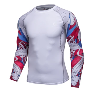 Cody Lundin Logo-ul Personalizat de Sport Sublimare t-shirt de soare Uv Protectie Înot, Surf Trainning Rashguards Albe Slabanoage sex Masculin Tees
