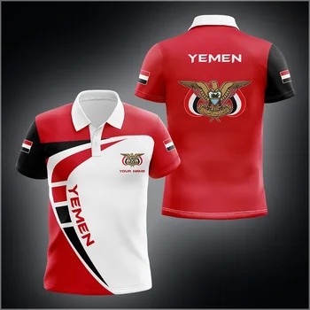Yemen Tricou Polo Barbati 2023 Vara Noi Nume Personalizat Respirabil Casual Polo Neck Short Sleeve T-shirt de Sus S-5XL