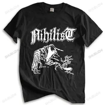 t shirt mens liber NIHILIST Tricou baie de Sânge de Death Metal suedez Entombed Mormânt Carnage Măruntaiele A. Topuri de moda noua tee-shirt