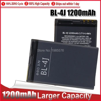 1-5PC Original Reîncărcabilă Litiu Li-Po baterie telefon 1200mAh acumulator BL-4J BL 4J Pentru Nokia Lumia 620 C6 C6-00 Touch 3G C6 C6-00