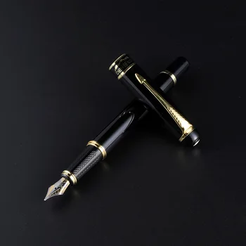 EROUL 1501 negru Stilou de Aur Clip Retro Stilou cu Cerneală Finanțe Peniță Fină 0,5 mm de Afaceri de Birou Rechizite Școlare Papetărie