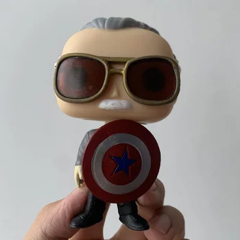 Marvel Stan Lee Model de Papusa #03 Gardienii Galaxiei figurina Capitanul America Scutul de Colectare de Jucării
