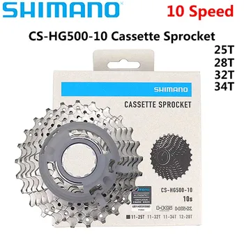 Shimano CS HG500 10 viteza de Biciclete Rutiere Caseta Pinioane pentru 10s 10v drum trenuri de rulare 12-28T 11-25/32T/34T Pinioane