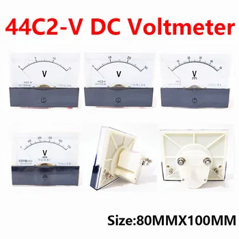 44c2 DC voltmetru analogic de panou indicator voltmetru DC 1V 3V 5V 10V, 15V 20V 30V 50V 75V 100V 150V 300V 450V 500V