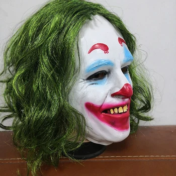 Joker Joaquin Phoenix Masca De Clovn Joker Cosplay Anime Prop Latex Halloween Amuzant Fata Anonim Bărbați Adulți Masca De Carnaval De Crăciun