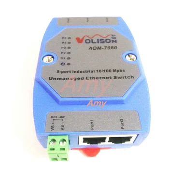 ADM-7050 5 port 5 port Ethernet feroviar industrial întrerupătorul de 12V24V unmanaged