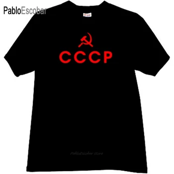 bumbac barbati tricou de moda de top teuri CPC URSS rusă emo T-shirt în negru vara brand mai mare dimensiune t-shirt