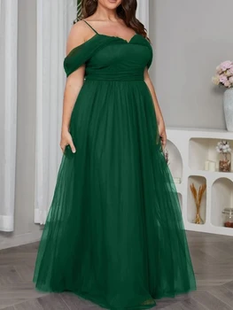 Nunta verde Rochie de Petrecere, Plus Umăr Rece Ochiurilor Suprapunere de Bal Rochii de Bal rochii de vestidos de a compara prețurile unitare formales