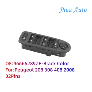 Puterea electrică de comandă a Geamului 96666289ZE Pentru Peugeot 208 308 408 2008 32Pins Fata Stanga Culoare Negru Usor de instalat