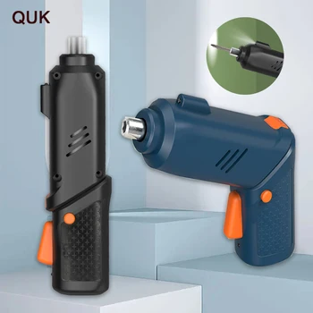 QUK 3/13Pcs Șurubelniță Electrică Set Baterie de Litiu Cu LED-uri de Lumină Pliabil cu Acumulator Surubelnita Electrica Kit de Reparații Instrument de Putere