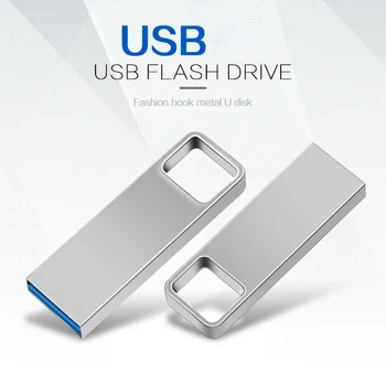 USB Flash Drive 2.0 Pendrive100GB 32GB 64GB 128GB Stick de Metal Disc 2.0 Pen Drive USB Flash Drive gratuit logo-ul personalizat