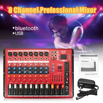 Mixer 8 Canale Profesionale bluetooth Karaoke KTV Sunet Audio de Amestecare Mixer Amplificator cu USB