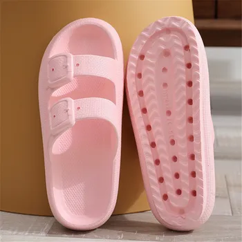 Comemore Femei Interioară EVA Talpa Moale Slide-uri pentru Femei Sandale cu Catarama, Platforma Flip-Flops Pantofi pentru Bărbați 45 2023 Moda Vara Papuci