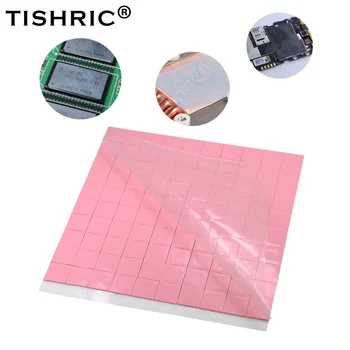 TISHRIC CPU Radiator 100buc Thermal Pad Termic de Răcire a Răcitorului de Conductoare Radiator 100mm*100 mm*0.5 mm, 1mm, 1.5 mm, 2mm Pad Silicon