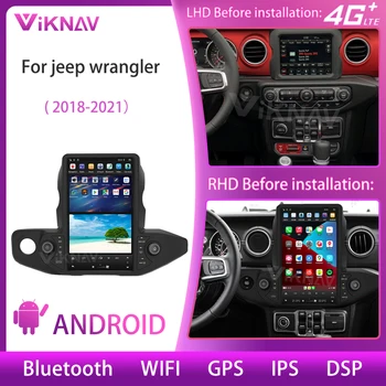 13.6 Inch Touch Ecran 64G PX6 Carplay Radio Pentru Jeep Wrangler 2018-2021 Auto Originale Funcția de Navigare GPS DVD Multimedia