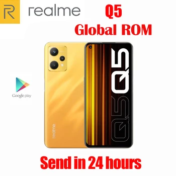 Original Oficial Realme Q5 5G Snapdragon695 6.6 inch 120Hz 5000Mah 60W Dash Taxa de 50MP Camera Android 12 Globale ROM