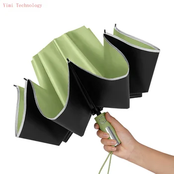 NOUA Umbrela Trifold Inversă Automată Umbrelă de Protecție solară Protecție UV Umbrelă de Soare în aer liber Confort