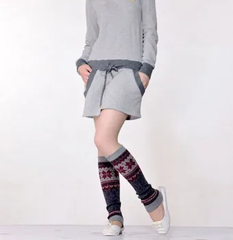 Oferta Speciala O Pereche De Moda Fulg De Nea De Model De Tricotat Lână Încălzit De Picior O Mărime